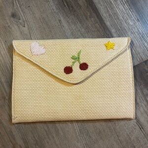 Vintage Straw Clutch